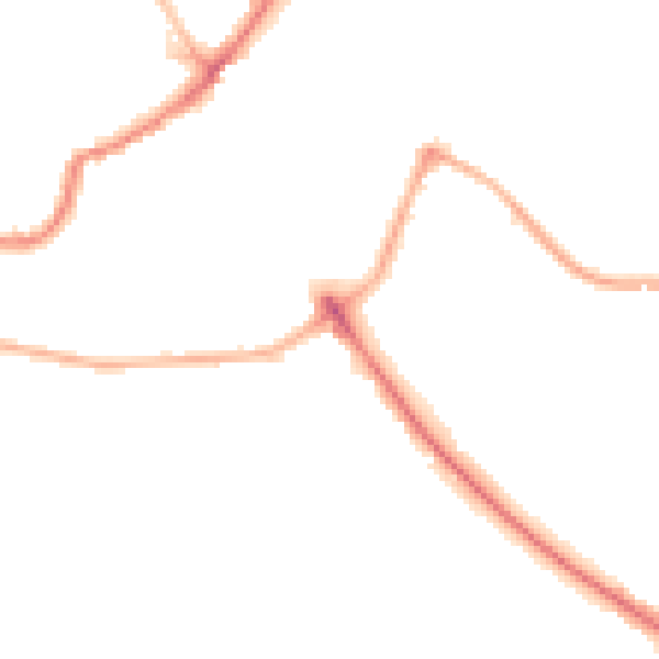 Night-time road noise heatmap for LS6 2WB