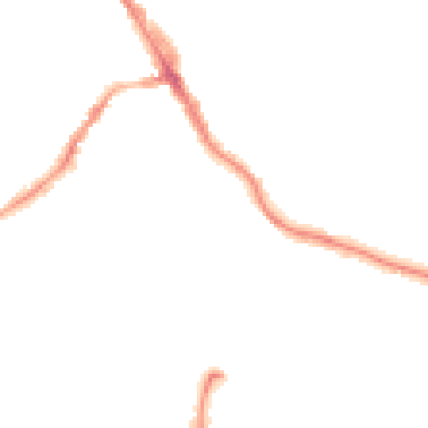 Night-time road noise heatmap for LS6 3AD