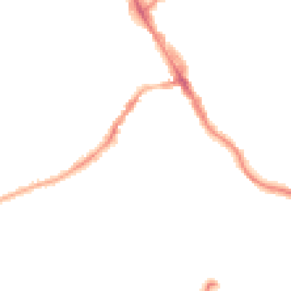 Night-time road noise heatmap for LS6 3BG