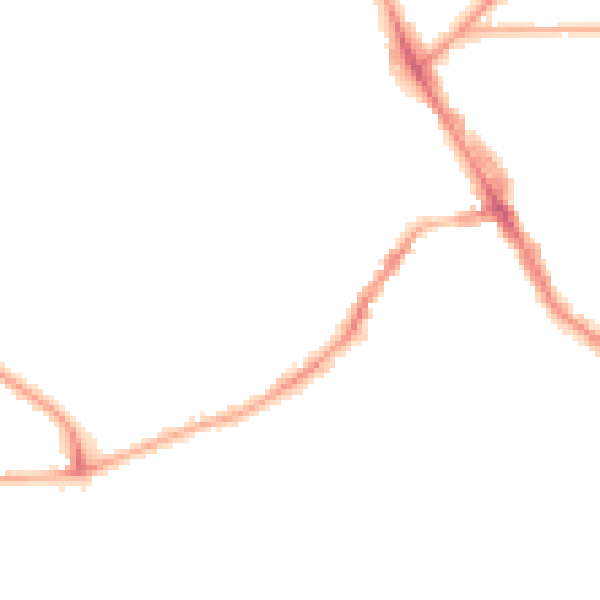 Night-time road noise heatmap for LS6 3EN