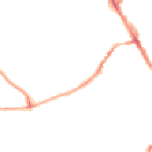 Night-time road noise heatmap for LS6 3EP