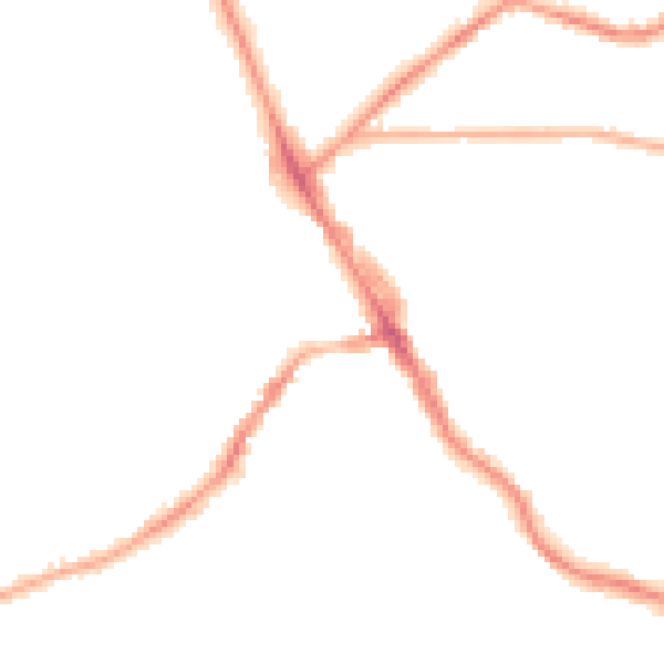 Night-time road noise heatmap for LS6 3HE
