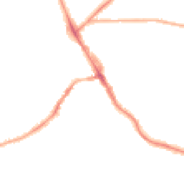 Night-time road noise heatmap for LS6 3HN