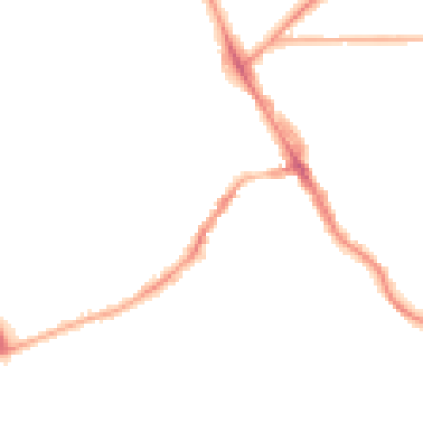 Night-time road noise heatmap for LS6 3HU