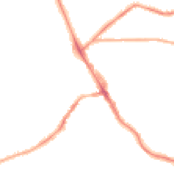 Night-time road noise heatmap for LS6 3HZ