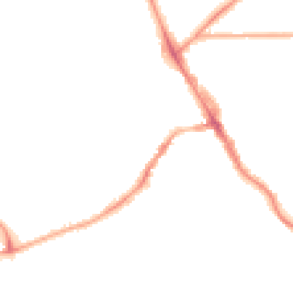Night-time road noise heatmap for LS6 3JL