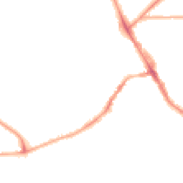 Night-time road noise heatmap for LS6 3LE