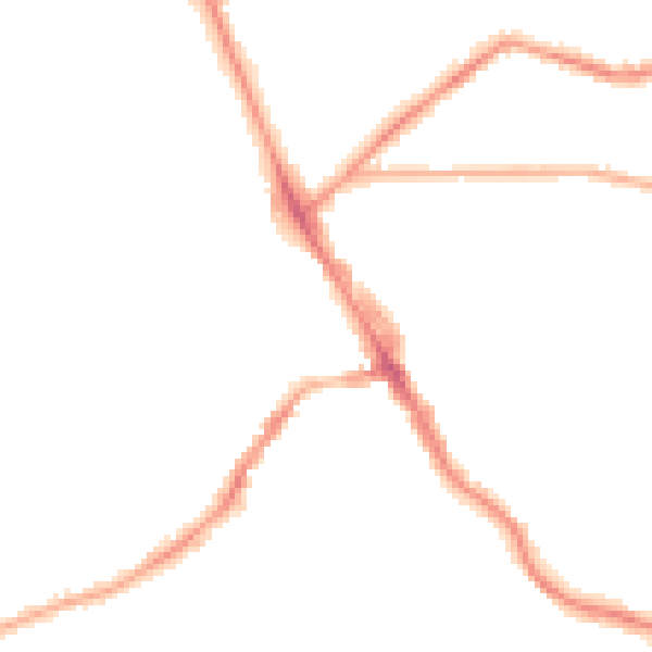 Night-time road noise heatmap for LS6 3PT