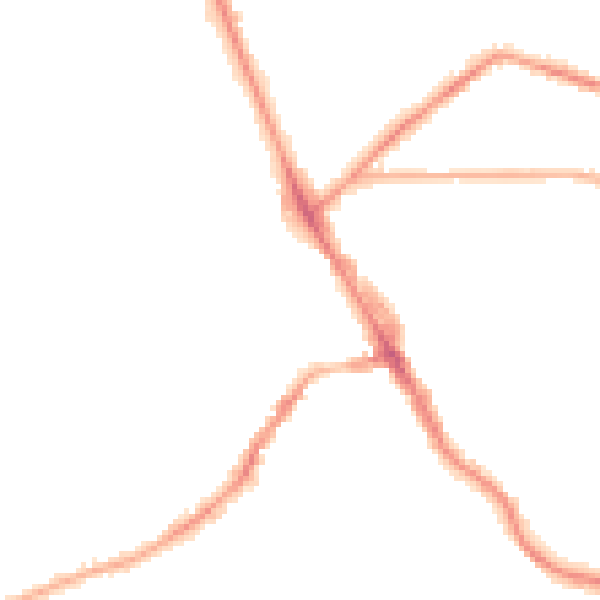 Night-time road noise heatmap for LS6 3PU