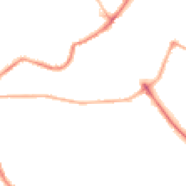 Night-time road noise heatmap for LS6 4AQ