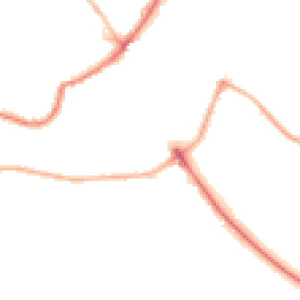 Night-time road noise heatmap for LS6 4AR