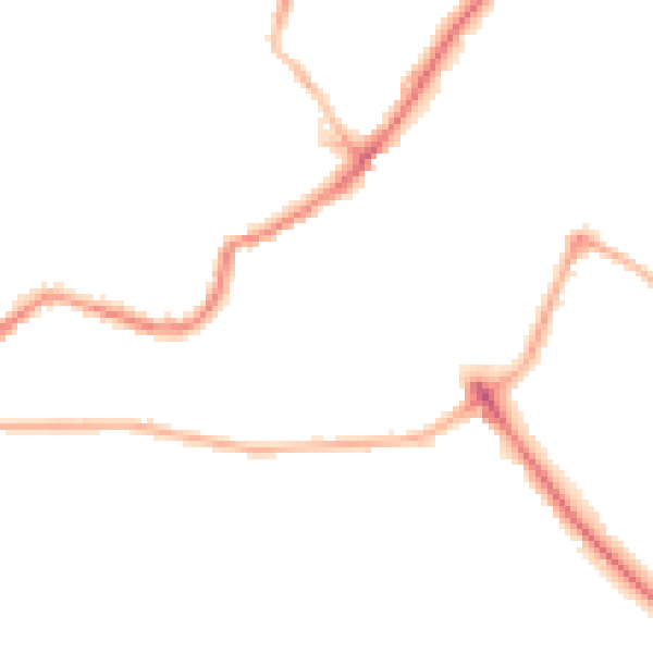 Night-time road noise heatmap for LS6 4AU