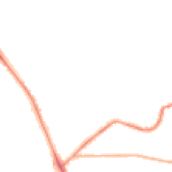 Night-time road noise heatmap for LS6 4BS