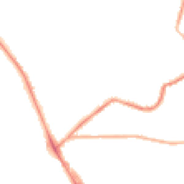 Night-time road noise heatmap for LS6 4DA