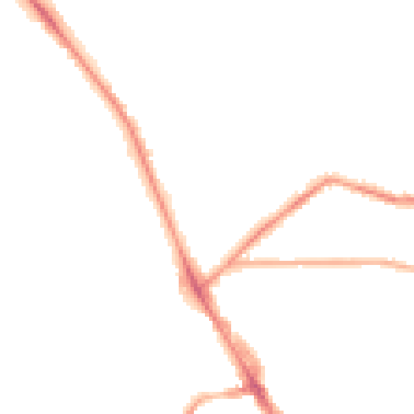 Night-time road noise heatmap for LS6 4DN