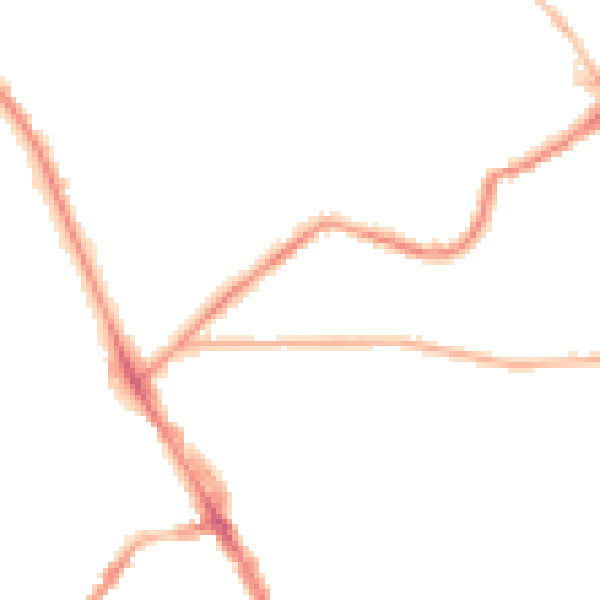 Night-time road noise heatmap for LS6 4DP