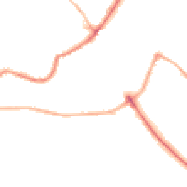 Night-time road noise heatmap for LS6 4DQ