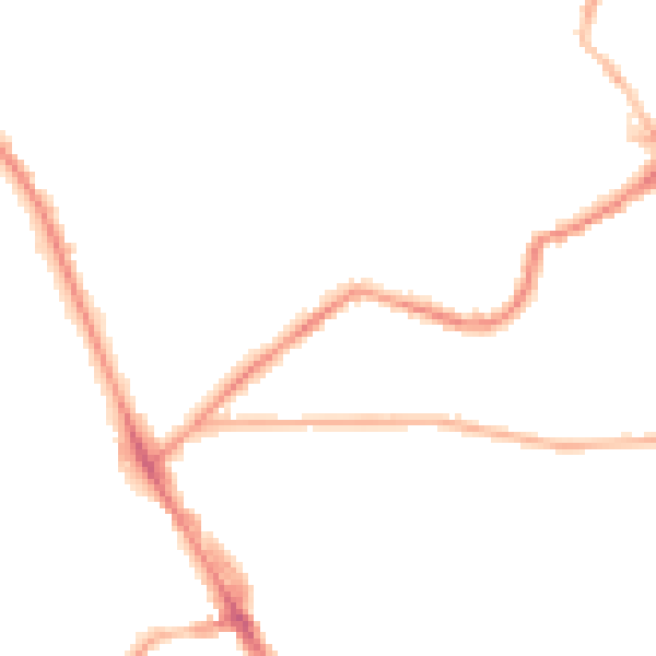 Night-time road noise heatmap for LS6 4EA