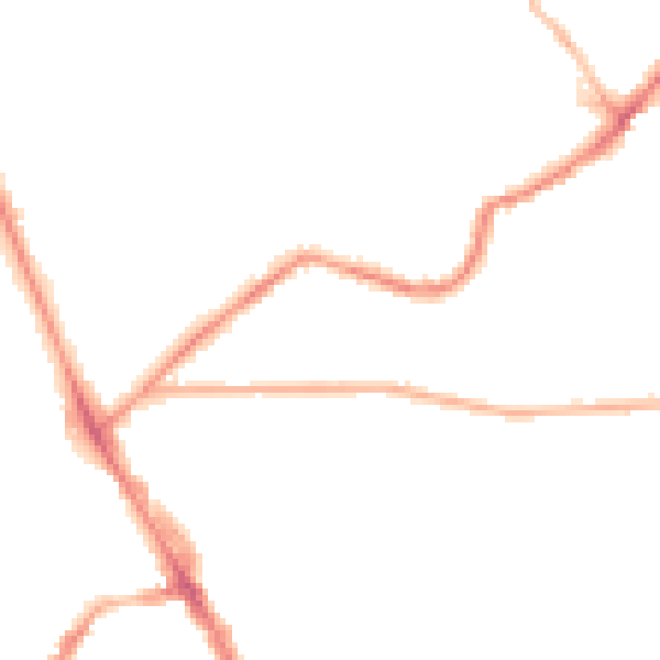 Night-time road noise heatmap for LS6 4EB