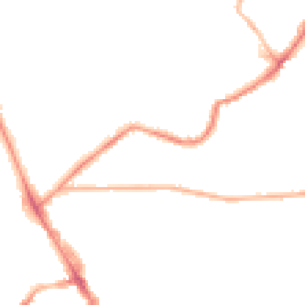 Night-time road noise heatmap for LS6 4ED