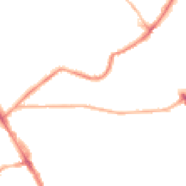 Night-time road noise heatmap for LS6 4EF