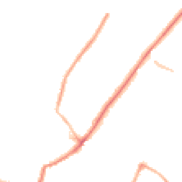 Night-time road noise heatmap for LS6 4JX