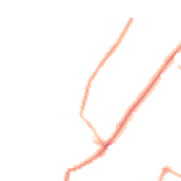 Night-time road noise heatmap for LS6 4NP