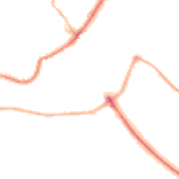 Night-time road noise heatmap for LS6 4RH