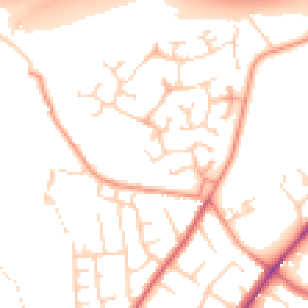 Daytime road noise heatmap for LS6 4SL
