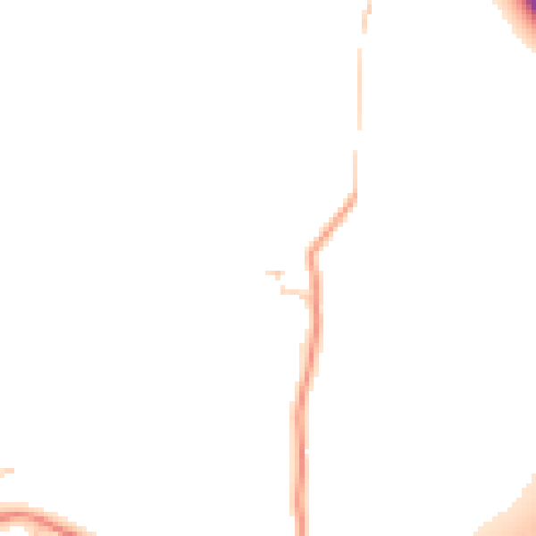 Daytime road noise heatmap for LS8 2SJ