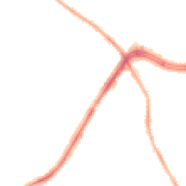 Night-time road noise heatmap for LS8 4JT