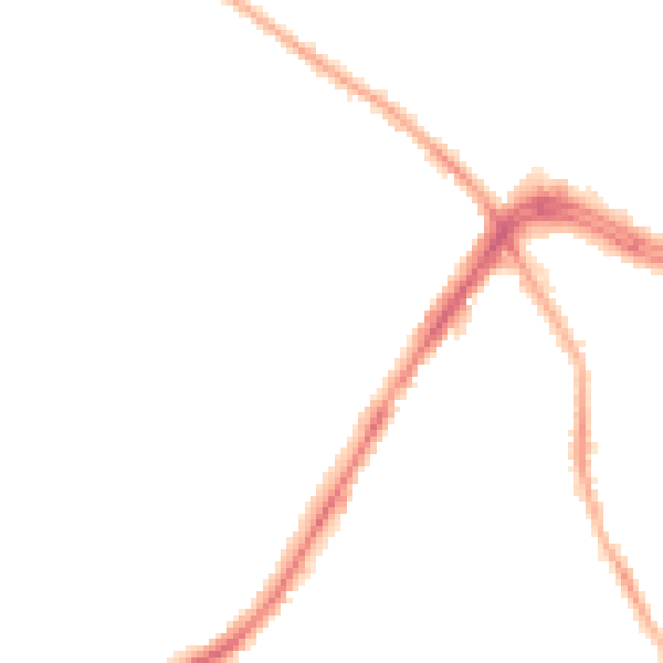 Night-time road noise heatmap for LS8 4JZ