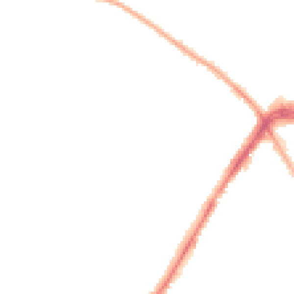 Night-time road noise heatmap for LS8 4LN