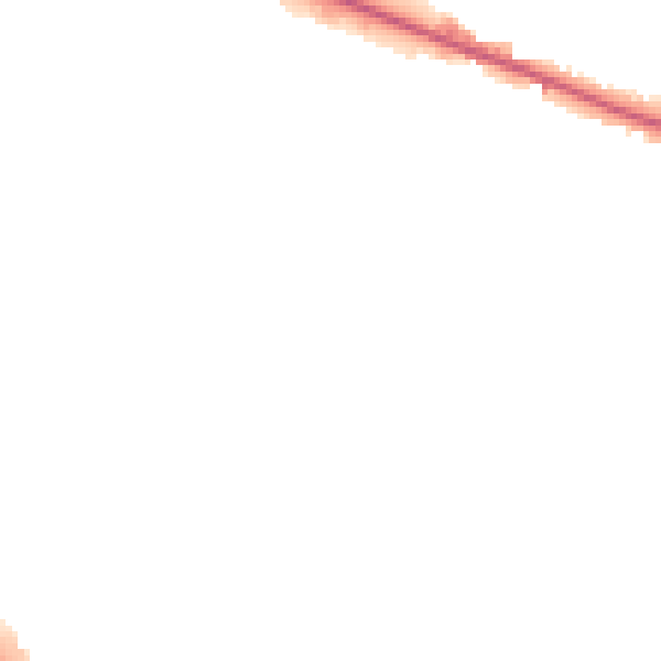 Night-time road noise heatmap for LU1 1BZ
