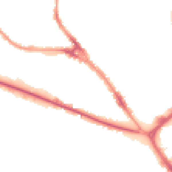 Night-time road noise heatmap for LU1 1DL
