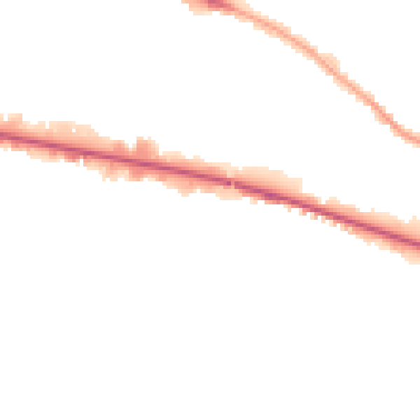 Night-time road noise heatmap for LU1 1FW