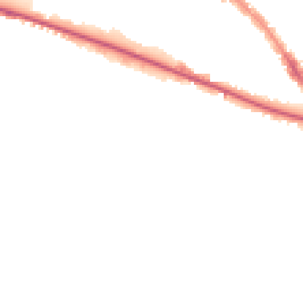 Night-time road noise heatmap for LU1 1LB