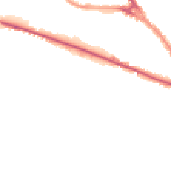 Night-time road noise heatmap for LU1 1NT