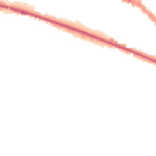 Night-time road noise heatmap for LU1 1PF