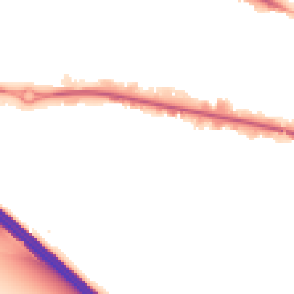 Night-time road noise heatmap for LU1 1UU