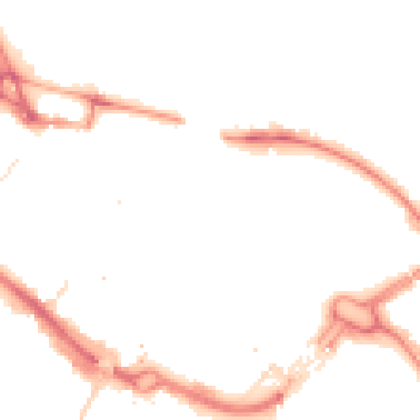 Night-time road noise heatmap for LU1 2NQ