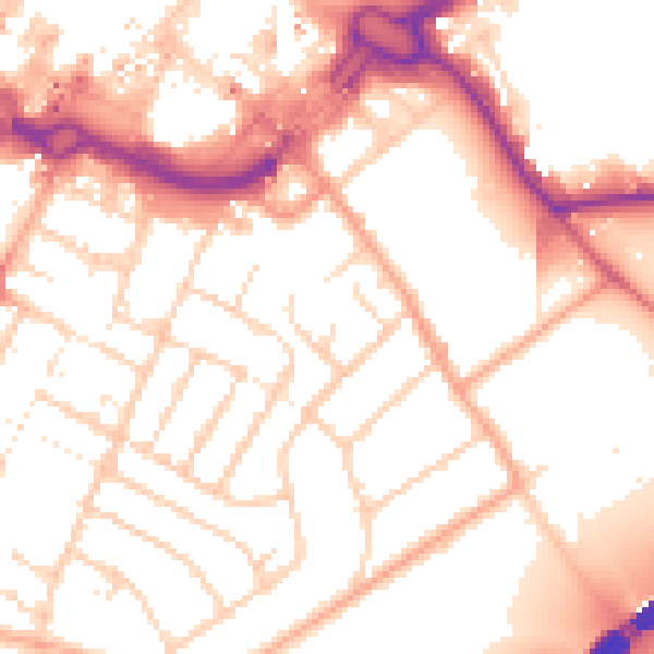 Daytime road noise heatmap for LU1 3DS