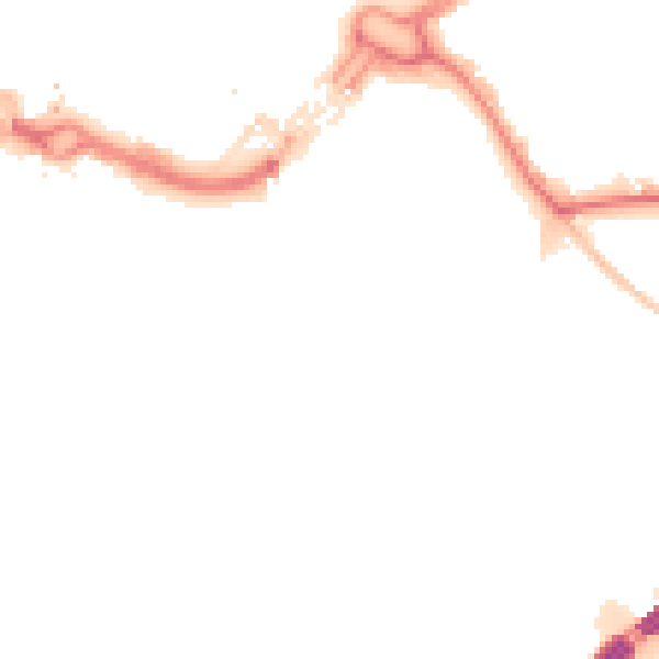 Night-time road noise heatmap for LU1 3DS
