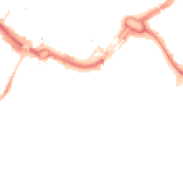Night-time road noise heatmap for LU1 3EL