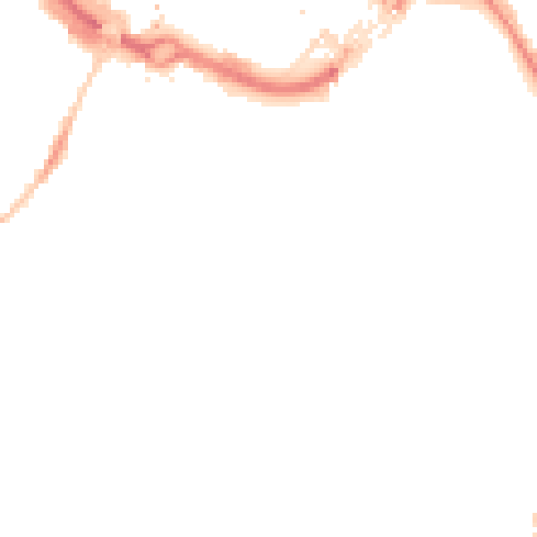 Night-time road noise heatmap for LU1 3QZ