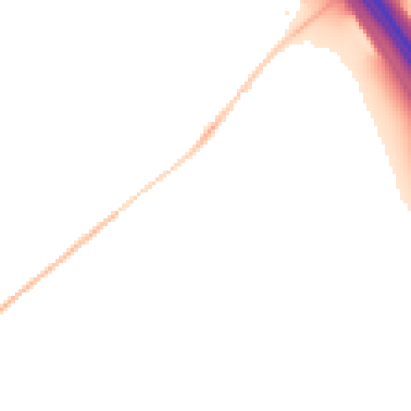 Night-time road noise heatmap for LU1 4DE