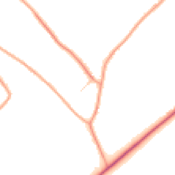 Daytime road noise heatmap for LU1 4DL