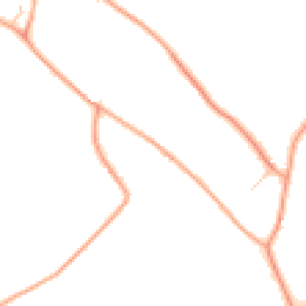 Daytime road noise heatmap for LU1 4DR
