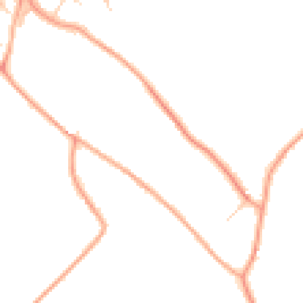 Daytime road noise heatmap for LU1 4DT