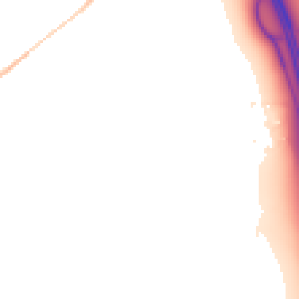 Night-time road noise heatmap for LU1 4FE